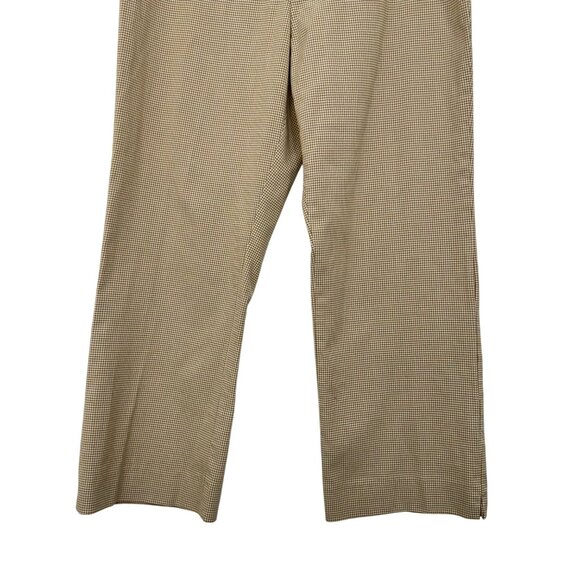 Old Navy Vintage Y2k Women Stretch Musthard Houndstooth Pants SZ10 Straight Leg - Picture 11 of 12
